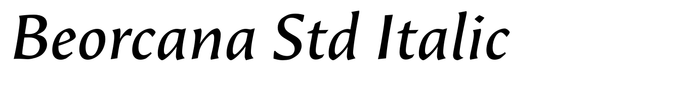 Beorcana Std Italic